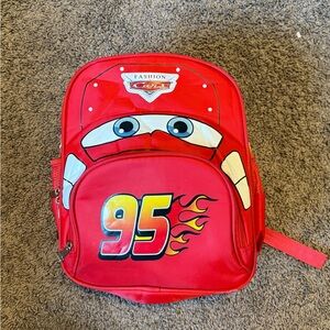 Red Kids' Lightning Car Backpack with 95 Graphic